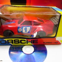 PORSCHE Turbo 110 Martini Greek Wind Up Car Siren 70s