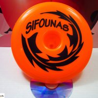 Sifounas GREEK FRISBEE FLYING DISC 80s Unique Shape Cone Orange
